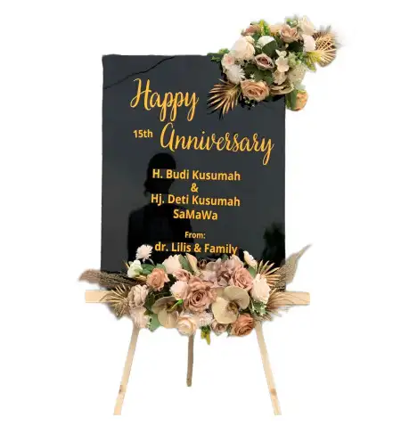 Papan Bunga Akrilik gunung tanjung